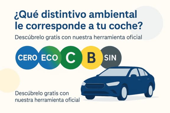 ¿Qué distintivo ambiental le corresponde a tu coche? Descúbrelo gratis con nuestra herramienta oficial