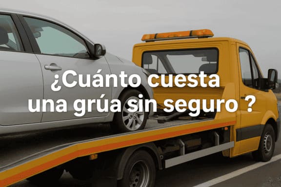 cuanto cuesta una grúa sin seguro en España – coche en plataforma de asistencia