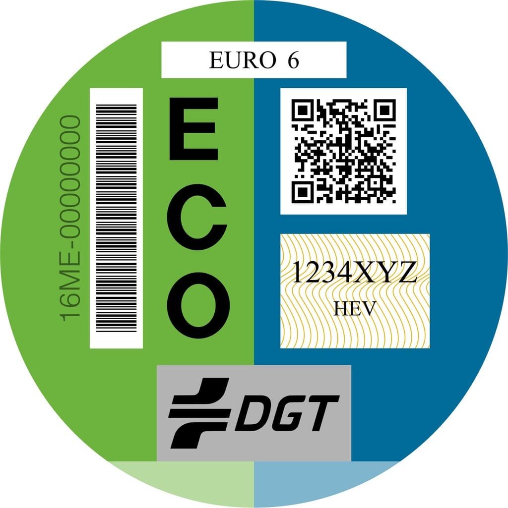 Distintivo ambiental DGT Etiqueta ECO